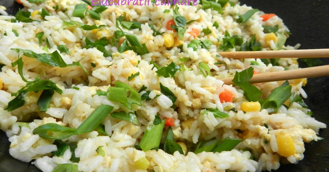 Elucubratii culinare Orez prăjit cu ou și legume