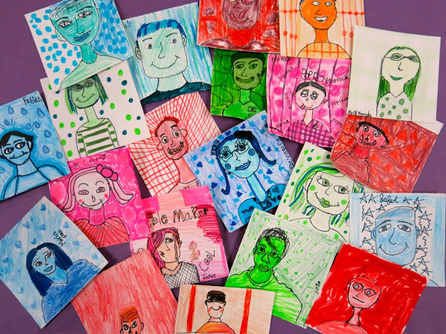 Bright Ideas Linky! Student Art Portfolios - Fluttering Through