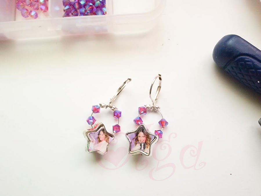 Tutorial como hacer pendientes de Violeta, la serie
