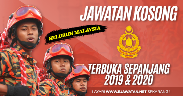 jawatan kosong bomba 2019 2020