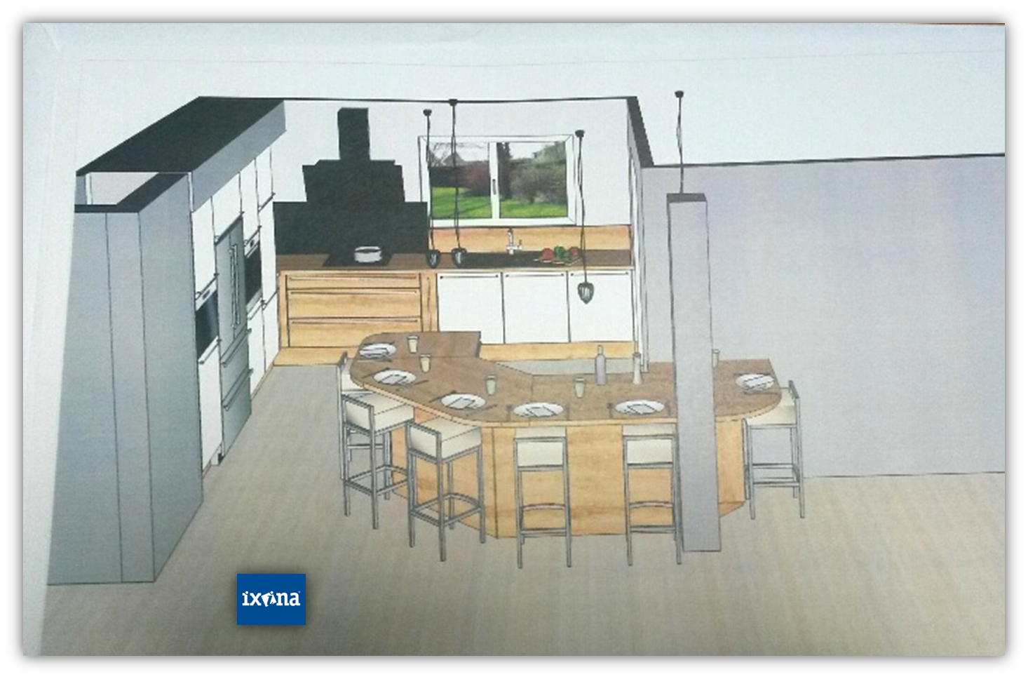 So Lovely Sweet Home: NOTRE CUISINE ET LE POTEAU PORTEUR