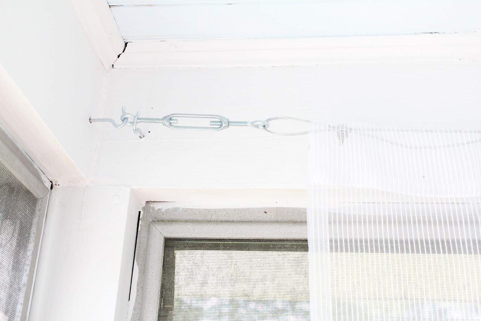 hanging curtains with tension wire… No. 29 Design