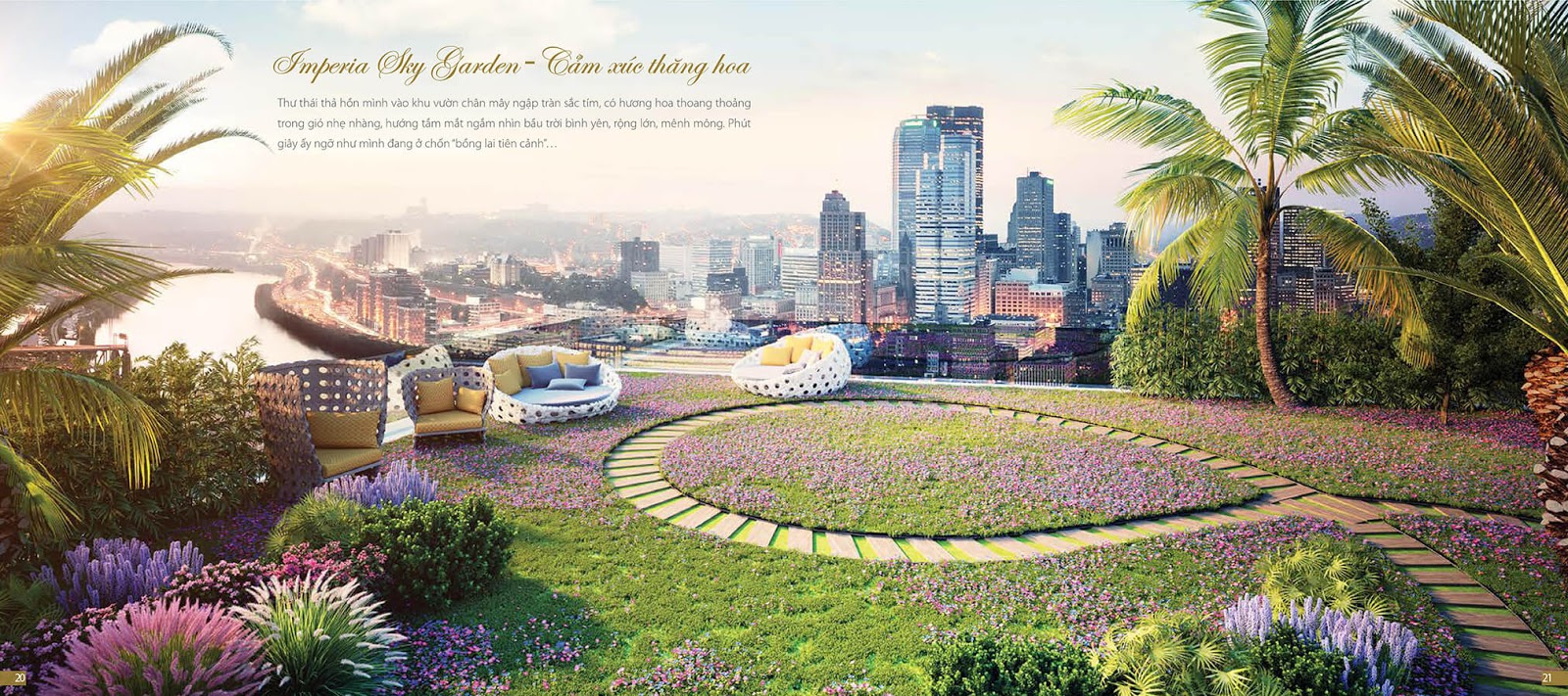 Khuôn viên trên mây tại Imperia Sky Garden Khuôn viên trên mây tại Imperia Sky Garden