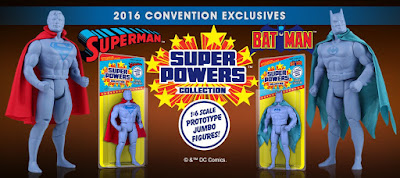San Diego Comic-Con 2016 Exclusive DC Comics Super Powers Prototype Batman & Superman 12” Jumbo Vintage Action Figures by Gentle Giant