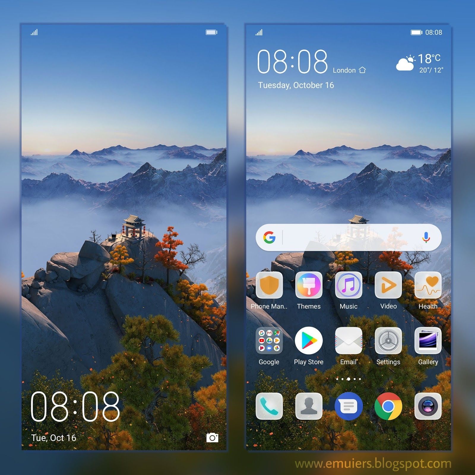 Huawei Mate 20 Default Themes For EMUI Mobile EMUI Themes Huawei Themes Huawei Mate 20