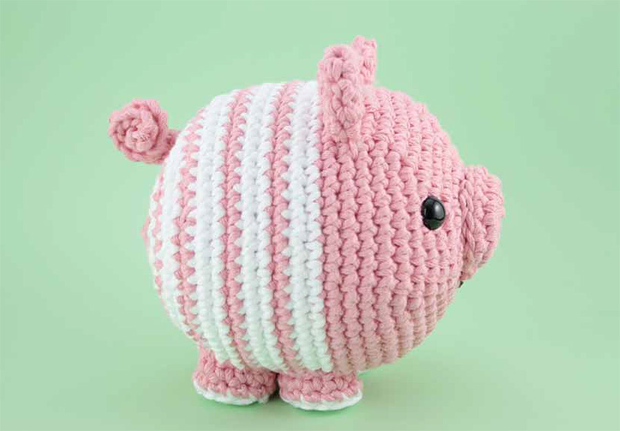 El blog de Dmc: El Club del Patron: Cerdito de amigurumi XL