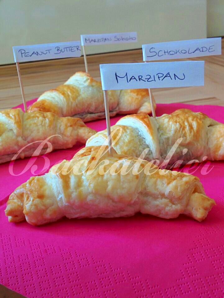 Backatelier : Croissants mit 4 verschiedenen Füllungen