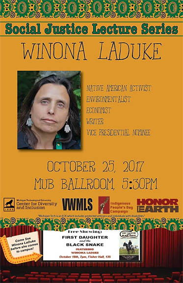 Keweenaw Now Winona Laduke Native American Environmental