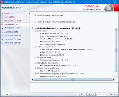 middleware install 12c linux