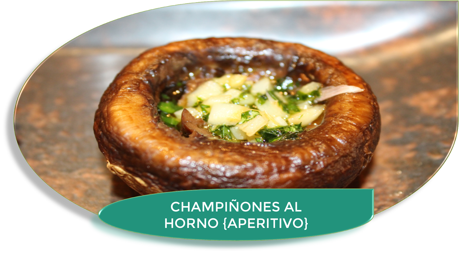 SOMBREROS DE CHAMPIÑÓN AL HORNO {APERITIVO FÁCIL Y RICO}