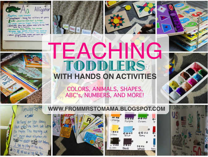 32 Hands On Teaching Toddlers
