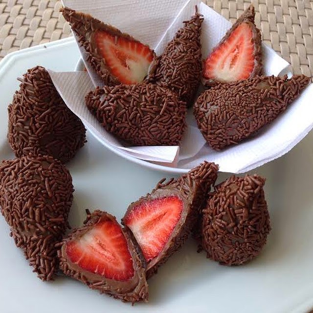 Frutillas con chocolate para San Valentin