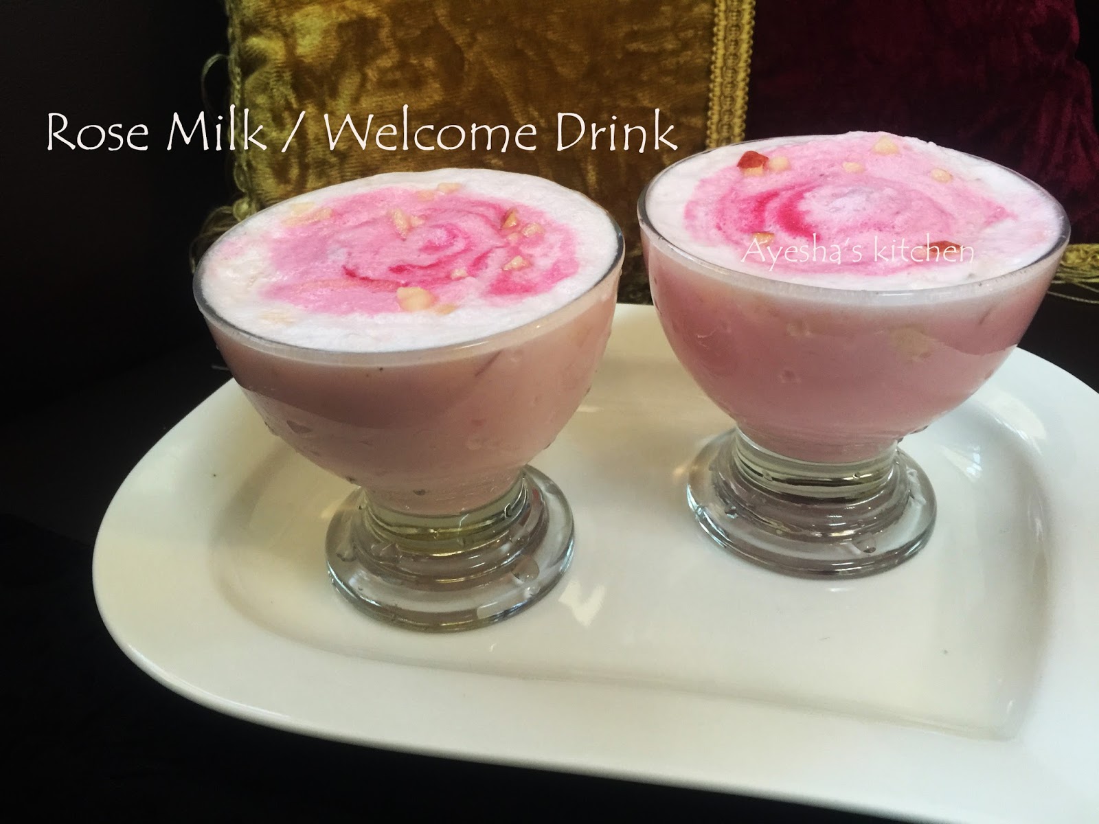 Rose Milk Simple Party Drink Welcome Drink Recipes