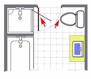 ширина двери в ванной