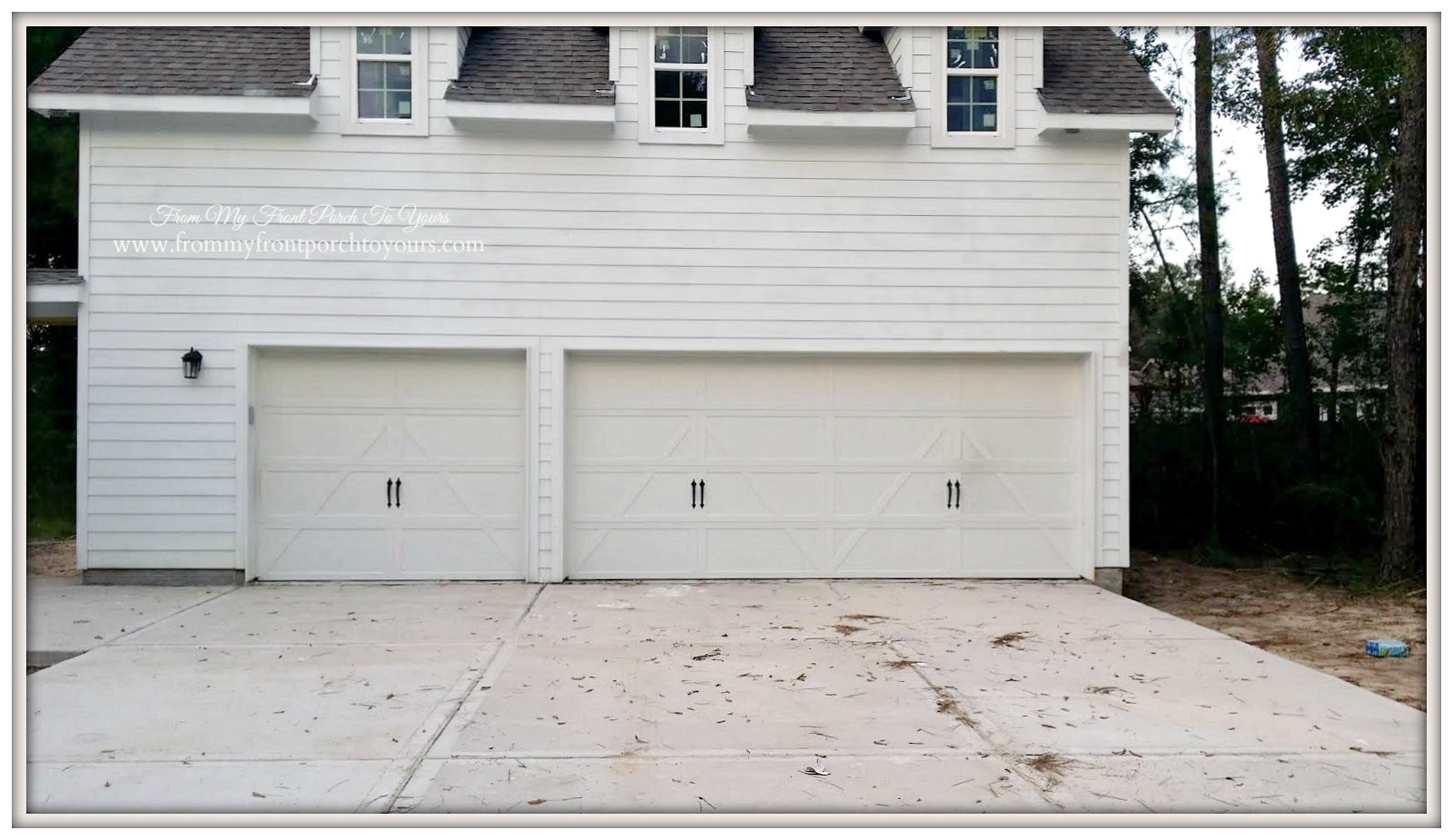 925 #6F604D It Was Easy To Add Character To Our Previous Basic Style Garage Doors save image Farm Style Doors 41371600