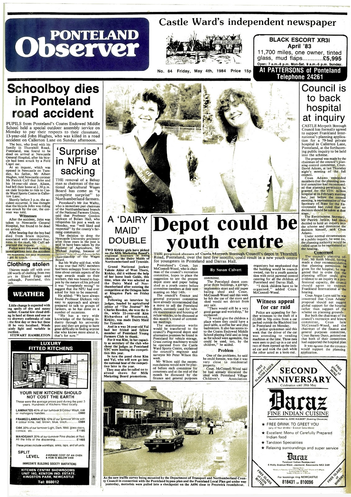 The St James's Evening Post Ponteland Observed, part two