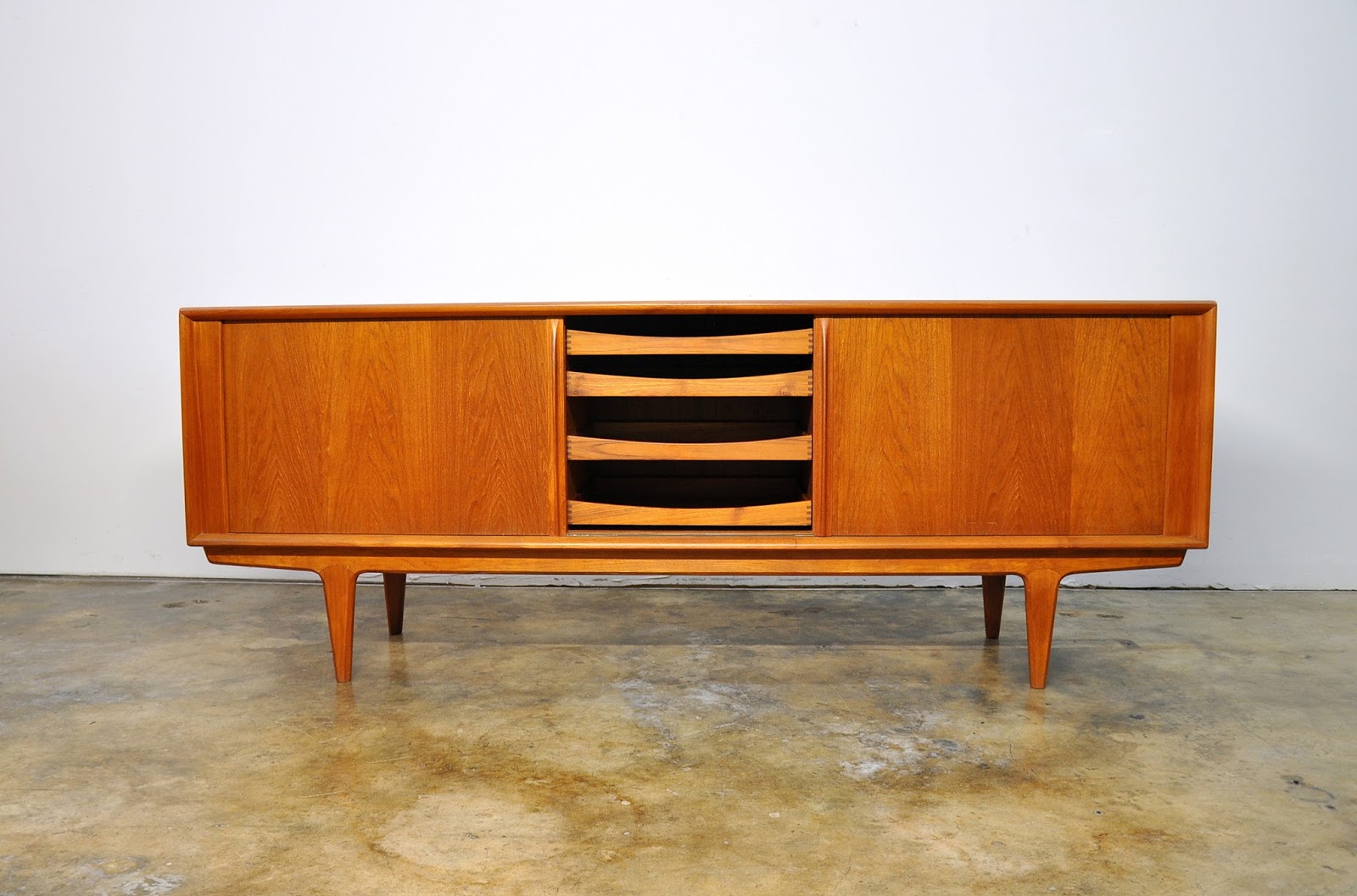 SELECT MODERN Bernhard Pedersen & Sons Teak Credenza, Bar, Sideboard