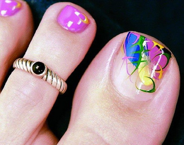 lamste famail: Toe Nail Art Designs for Christmas 2012