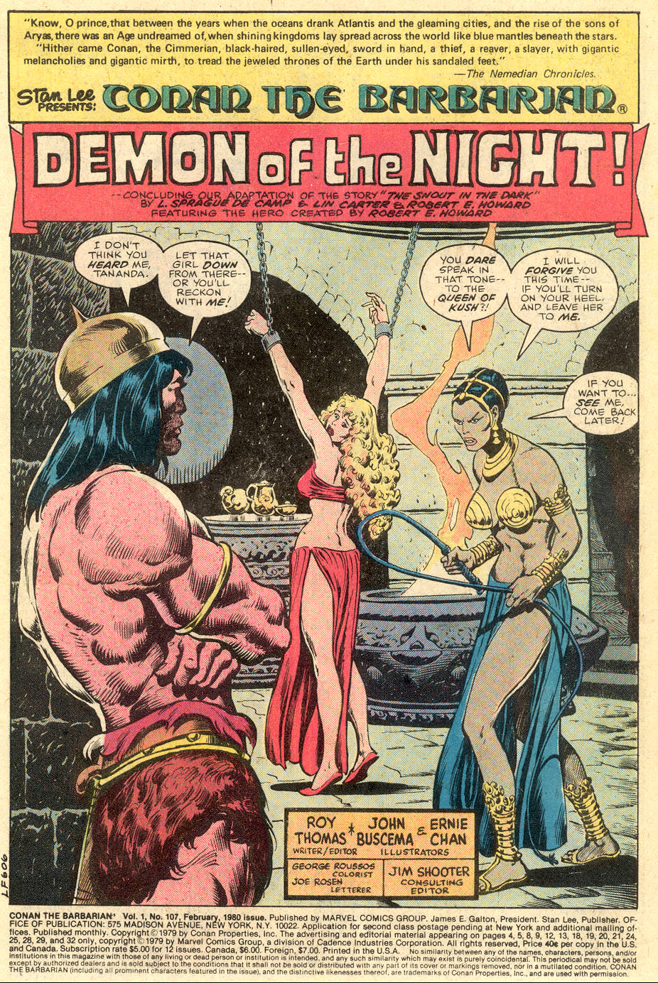 Read online Conan the Barbarian (1970) comic -  Issue #107 - 2