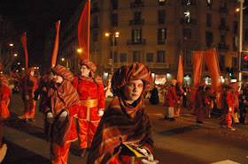 Letter Bearer in Three Wise Men parade or Cabalgata de Reyes