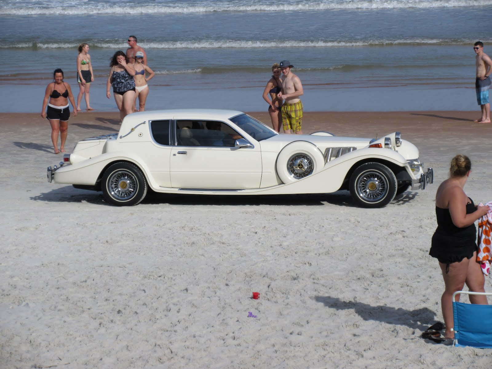 cars on beach