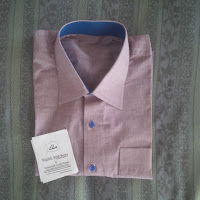 dusty pink and  midnight blue combination in boys shirts