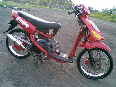 modifikasi mio drag race