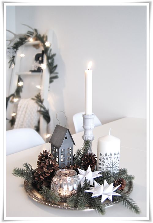 10 centros de mesa diy para decorar tu mesa esta Navidad