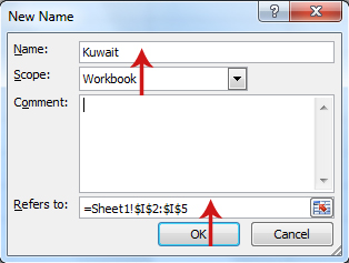 كيفية عمل قائمة منسدلة في Excel