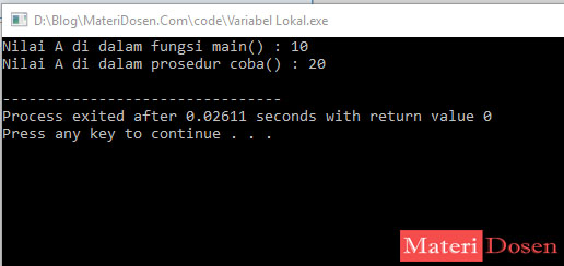Perbedaan Variabel Global Dan Variabel Lokal Lengkap Contoh Dan Penjelasan Materi Dosen