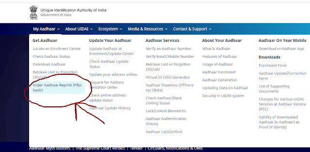 Aadhaar Card download