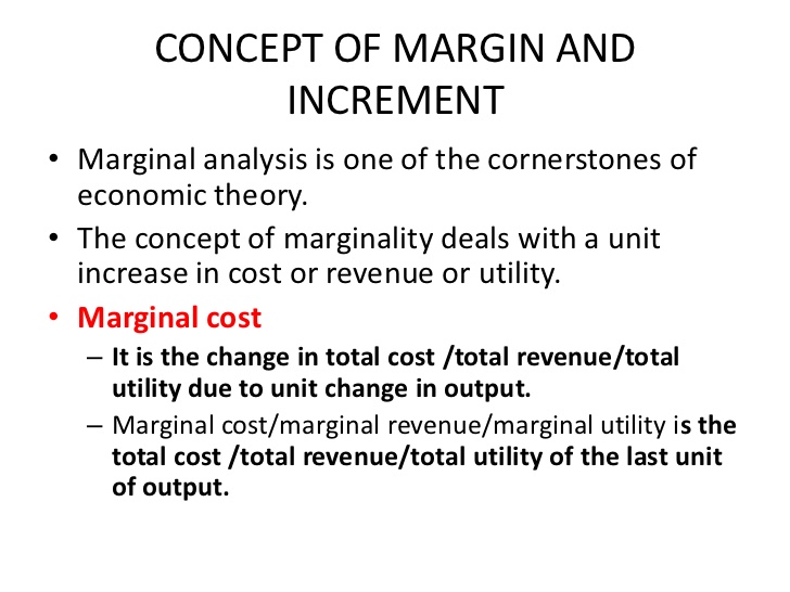 Economics Applied 1: Rational people think at the margin
