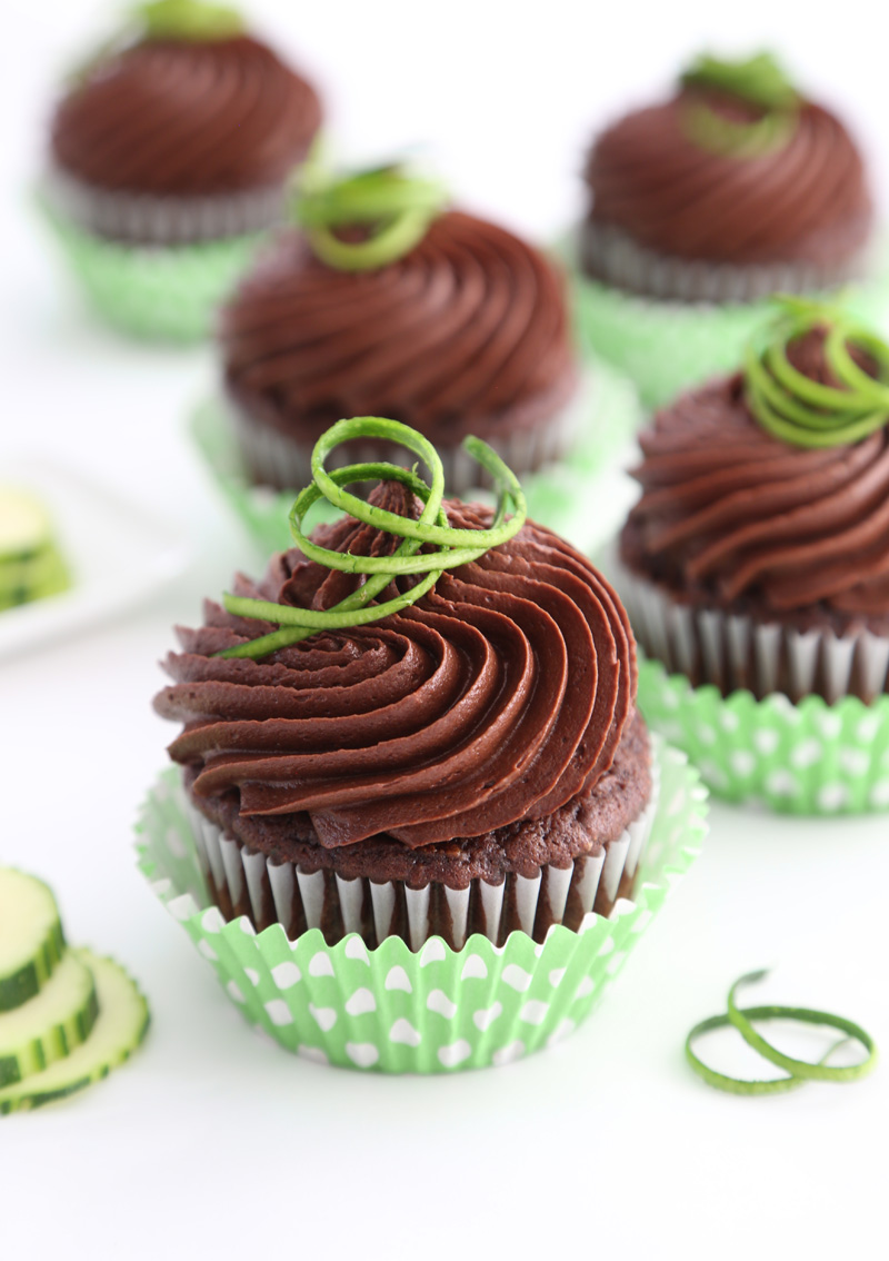 Chocolate Zucchini Cupcakes Sprinkle Bakes