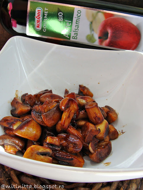 Ciuperci cu otet balsamic de mere