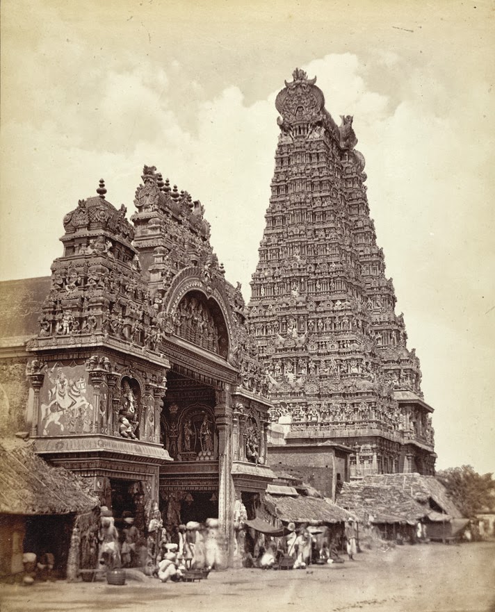 Rare Old Photos Of Meenakshi Amman Temple, Madurai, Tamil Nadu, India