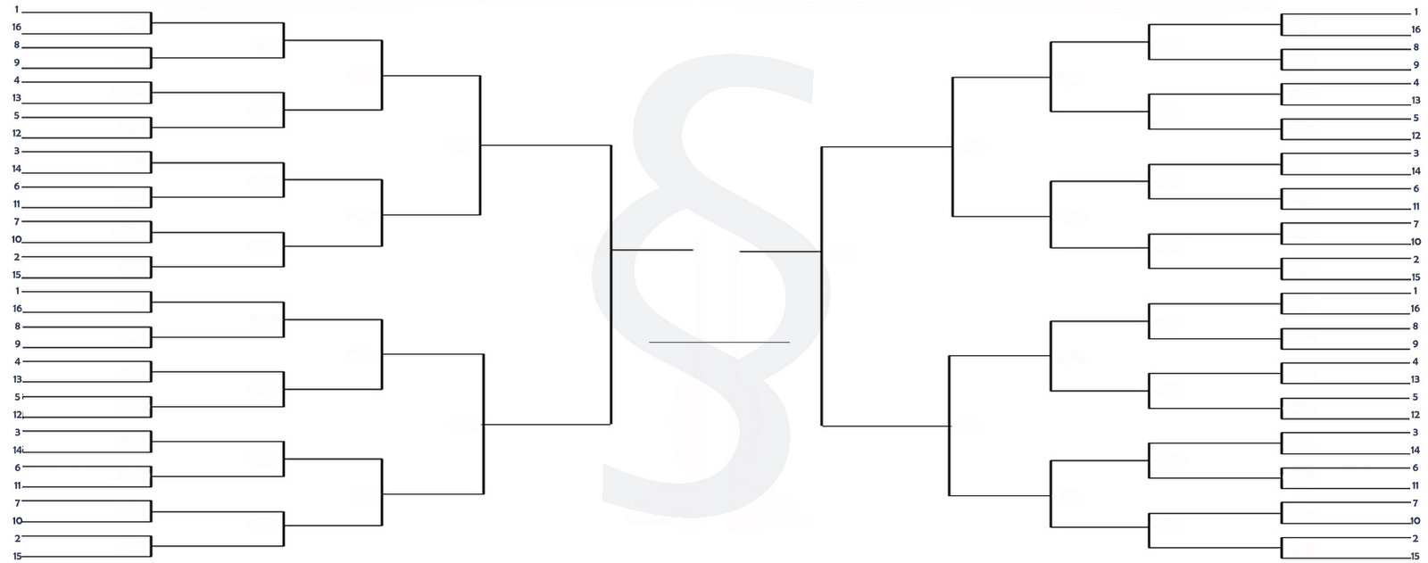 64-team bracket BLANK