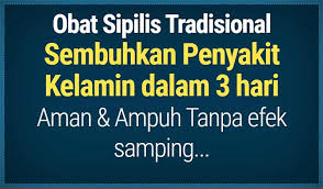 cara mengobati sipilis tanpa obat