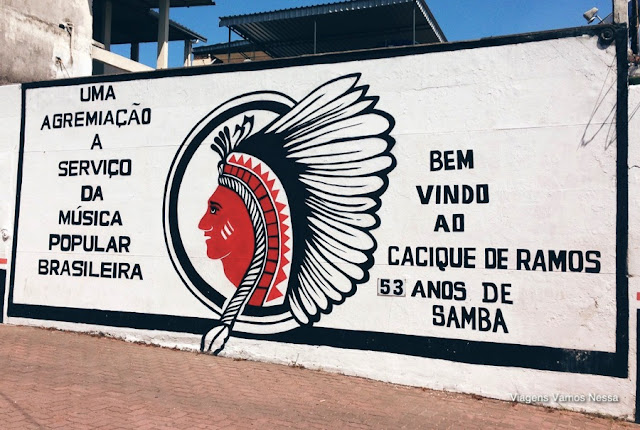 Muro da sede da Roda de Samba do Cacique de Ramos