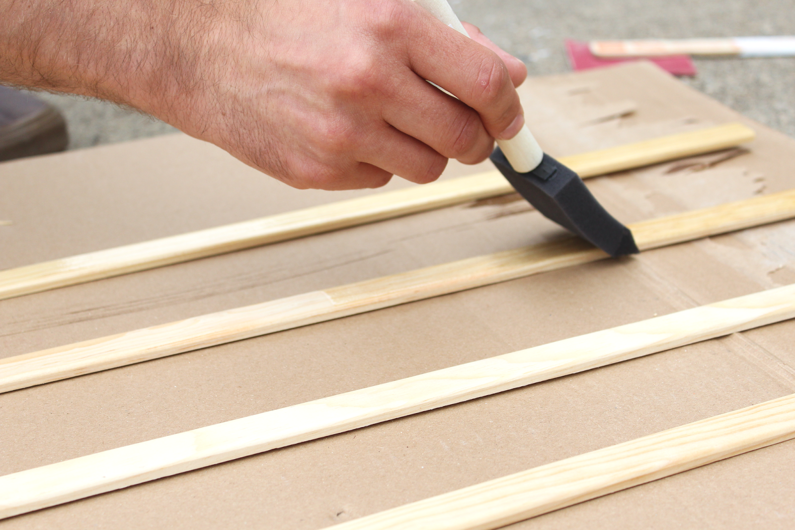 Wooden Map Hanger Sarah & Nick