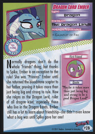 My Little Pony Dragon Lord Ember Series 4 Trading Card