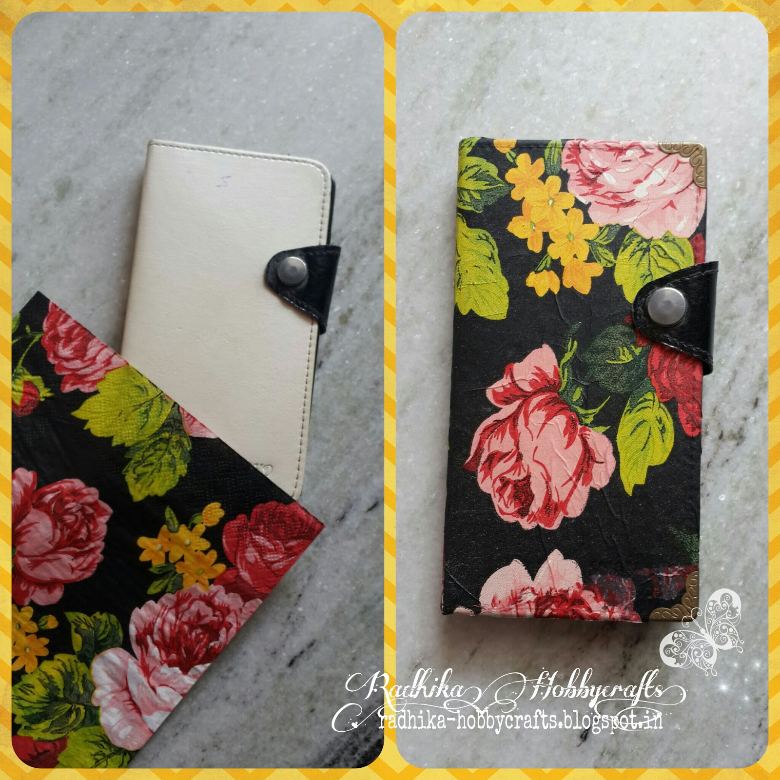 Hobby Crafts ) Decoupage mobile case