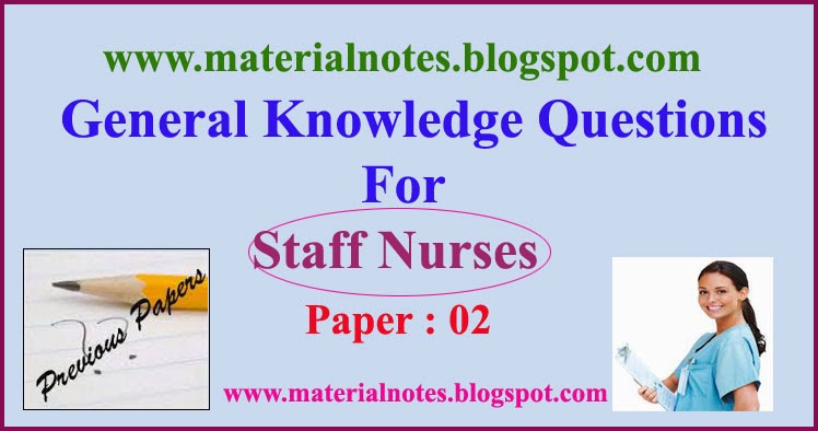 gk questions for rrb staff nurse exam