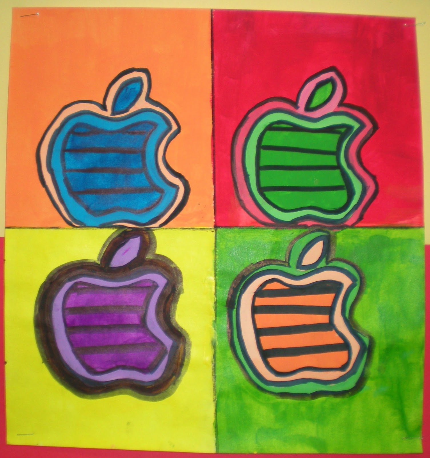 Miss M's Art Room 7th Grade Contemporary Pop Art Paintings