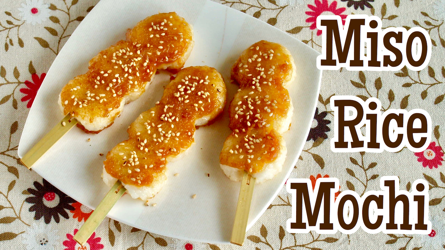Miso Rice Mochi (Chewy Traditional Japanese Snack) Japanese Cooking