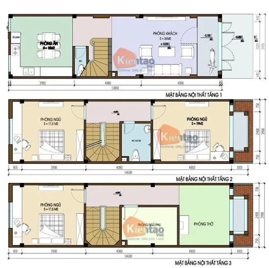 Desain denah rumah minimalis dengan lebar 4 meter