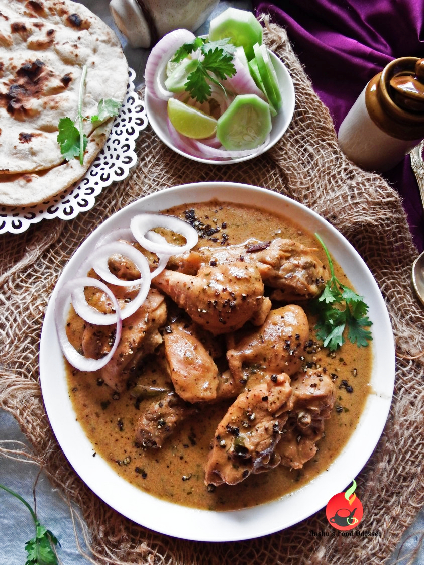 Murgh Kali Mirch Black Pepper Chicken in Yogurt Gravy