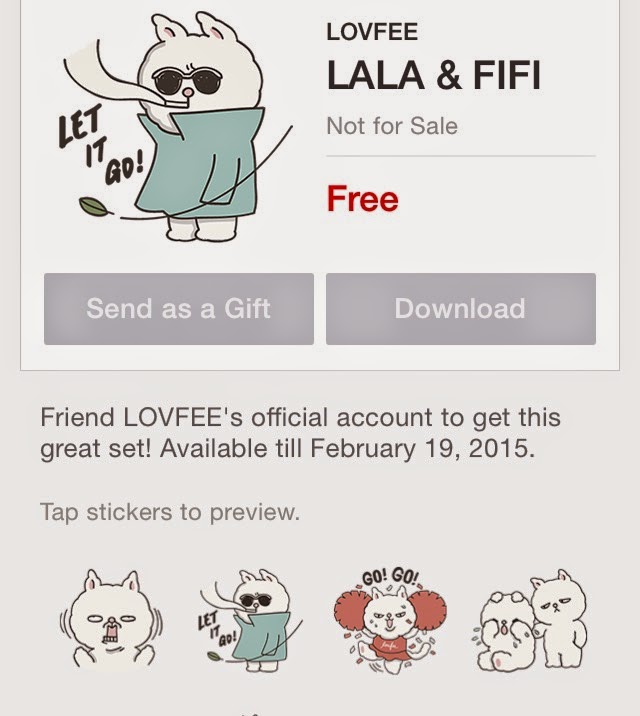 LINE Stickers Community Free line stickerLALA & FIFI sticker