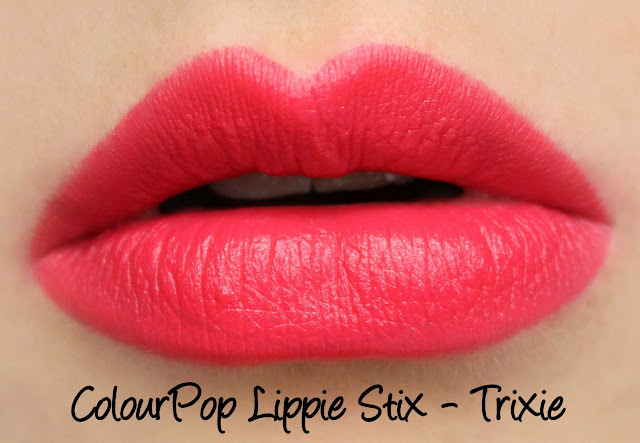 ColourPop Lippie Stix - Trixie Swatches & Review