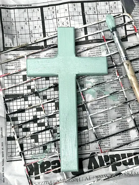 Easter Crosses painted in Fusion Mineral Paint in Brook