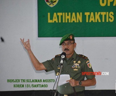 Brigjen TNI Sulaiman Agusto : Latihan Taktis Inteljen, Akan Mencapai Profesionalisme 